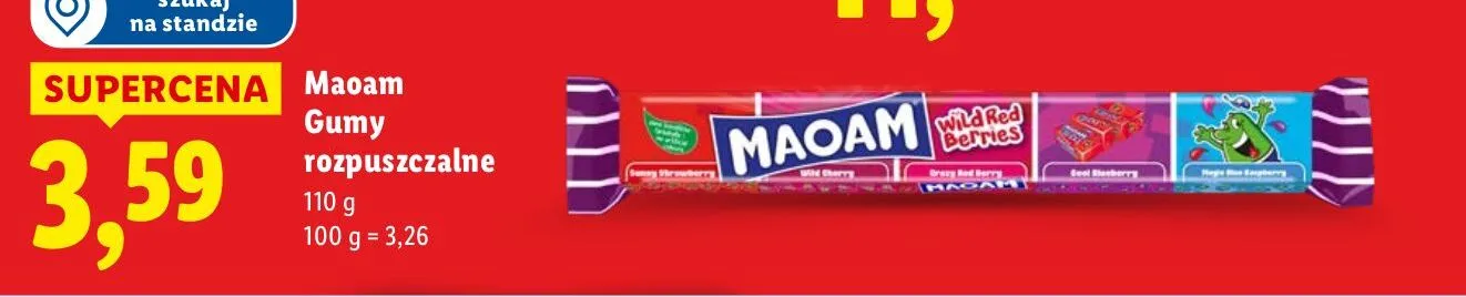 Gumy rozpuszczalne promocja w Lidl