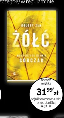 Książka Żółć Małgorzata Oliwia Sobczak promocja w Empik
