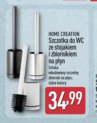Szczotka do Wc ze stojakiem i zbiornikiem na płyn Home Creation promocja w Aldi