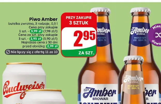 Piwo Amber promocja w Dino