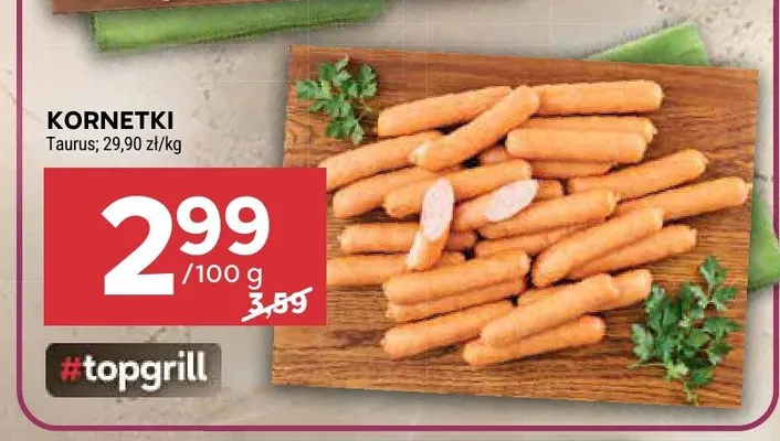 Kiełbaski Kornetki Taurus promocja w Stokrotka
