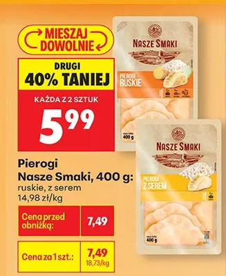 Pierogi ruskie promocja w Biedronka