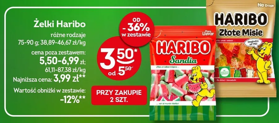 Żelki Sandia Haribo promocja w Żabka