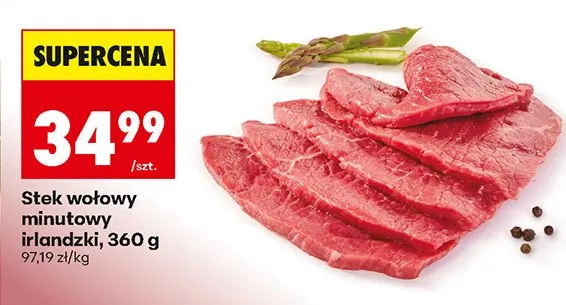 Stek wołowy minutowy irlandzki promocja w Biedronka