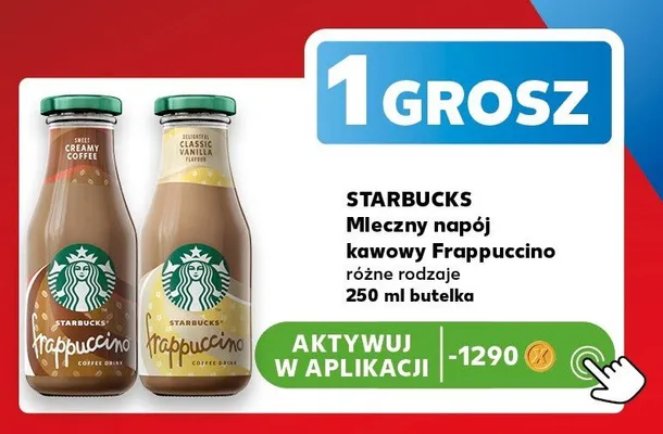 Mleczny napój kawowy Frappuccino Starbucks Classic Vanilla promocja w Kaufland