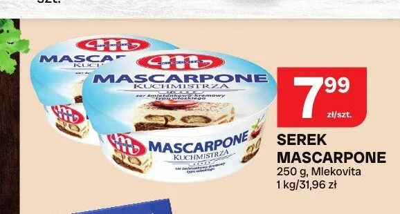 Serek Mascarpone Kuchmistrza Mlekovita promocja w Chorten
