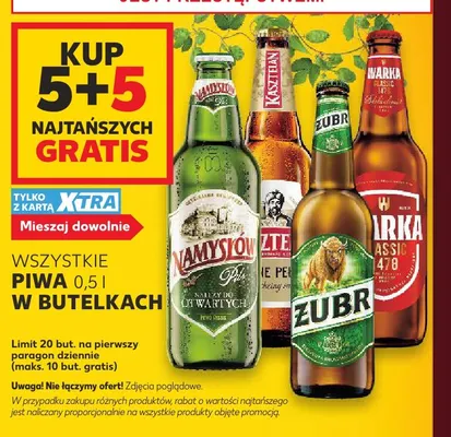 Piwo Kasztelan Niepasteryzowane promocja w Kaufland