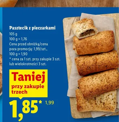 Pasztecik z pieczarkami promocja w Lidl