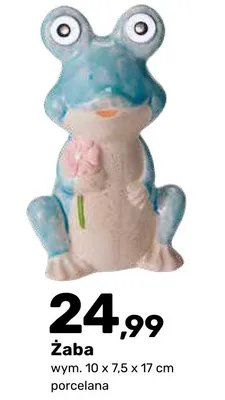 Figurka ogrodowa solarna Żaba promocja w Bricomarche
