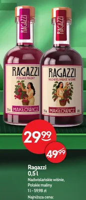 Likier Ragazzi Nadwiślańskie wiśnie promocja w Żabka