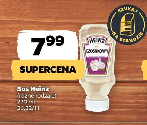 Sos czosnkowy Heinz promocja w Netto