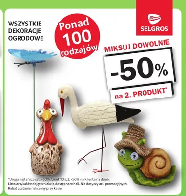Dekoracje ogrodowe promocja w Selgros
