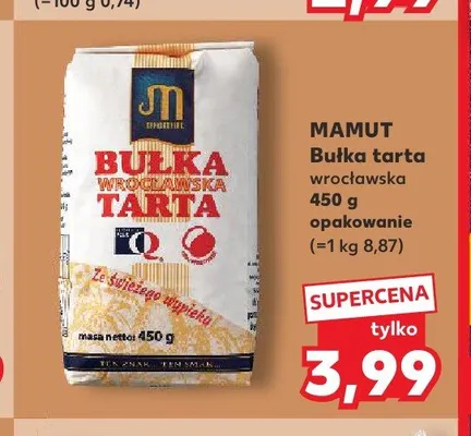 Bułka tarta wrocławska MAMUT promocja w Kaufland