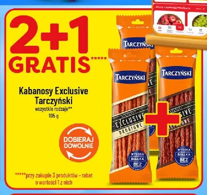 Kabanosy Exclusive drobiowe Tarczyński promocja w POLOmarket