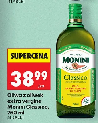 Oliwa z oliwek extra vergine Classico promocja w Biedronka