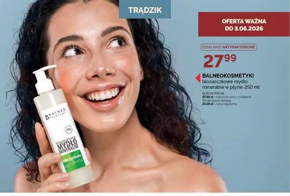 Biosiarczkowe mydło mineralne w płynie BALNEOKOSMETYKI promocja w Ziko Dermo