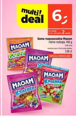 Guma rozpuszczalna Maoam Joystixx promocja w Dealz