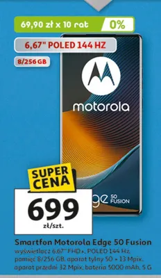 Smartfon Motorola Edge 50 Fusion promocja w Auchan