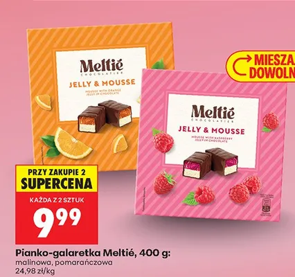 Pianka-galaretka malinowa Jelly & Mousse promocja w Biedronka