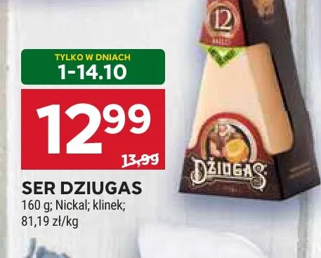Ser Dziugas klinek promocja w Stokrotka