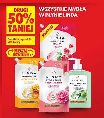 Mydła w płynie Linda promocja w Biedronka