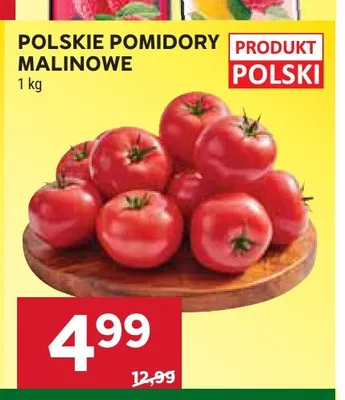 Pomidory malinowe polskie promocja w Stokrotka