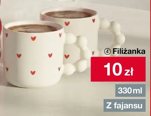 Filiżanka z fajansu promocja w Woolworth