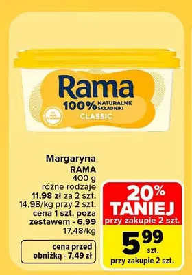 Margaryna Rama promocja w Carrefour Market