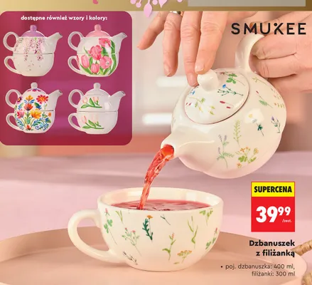 Dzbanuszek z filiżanką promocja w Biedronka