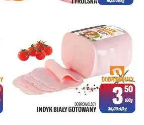 Indyk biały gotowany Dobrowolscy promocja w Tomi Markt
