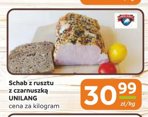 Schab z rusztu z czarnuszką Unilang promocja w Społem Częstochowa