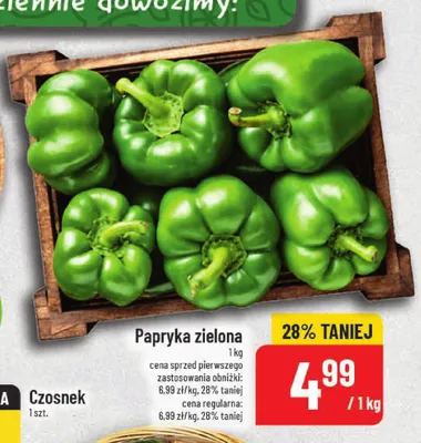 Papryka zielona promocja w POLOmarket