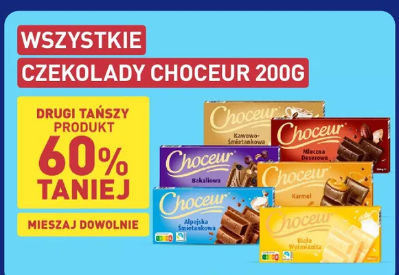 Czekolada Karmel Choceur promocja w Aldi