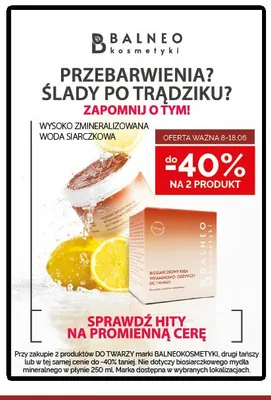 Kosmetyki do twarzy Balneokosmetyki promocja w Ziko Dermo