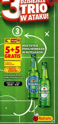 Piwo bezalkoholowe Heineken promocja w Biedronka