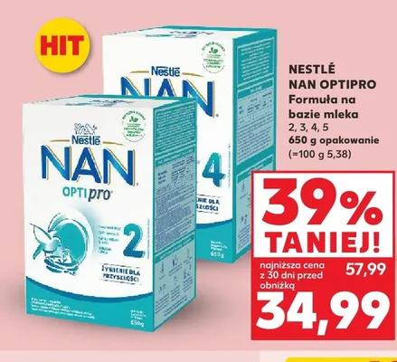 Formuła na bazie mleka Nestlé NAN Optipro 5 promocja w Kaufland