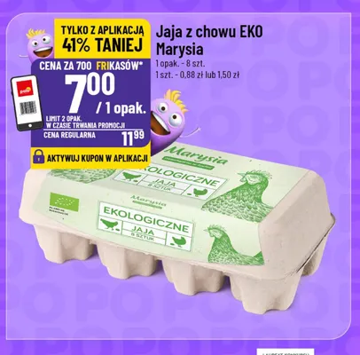 Jajka kurze z chowu EKO Marysia promocja w POLOmarket