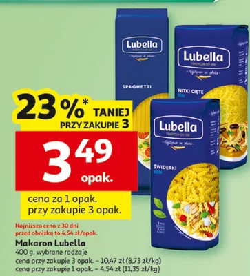 Makaron Spaghetti promocja w Auchan