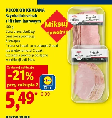 Szynka z liściem laurowym Pikok Od Krajana promocja w Lidl