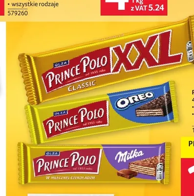 Wafel Prince Polo XXL Oreo Olza promocja w Selgros