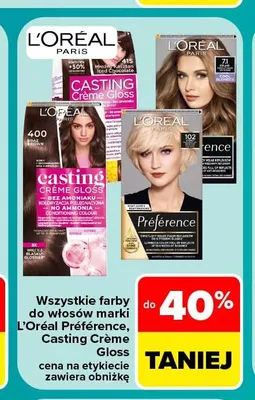 Farba do włosów L'Oreal Paris Casting Creme Gloss promocja w Carrefour