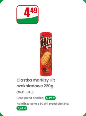 Ciastka markizy z kremem czekoladowym promocja w Dino