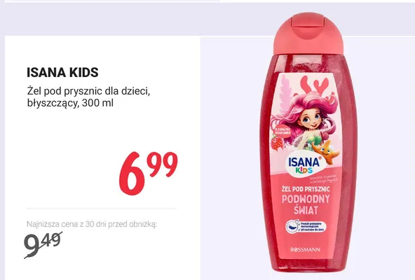 Żel pod prysznic dla dzieci, błyszczący promocja w Rossmann