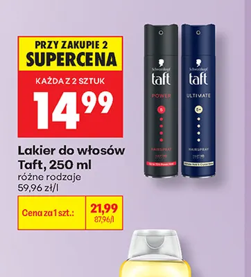 Lakier do włosów Taft Power promocja w Biedronka