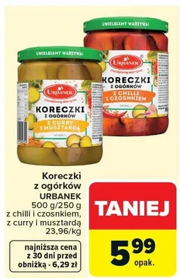 Koreczki z ogórków z chili i czosnkiem promocja w Carrefour
