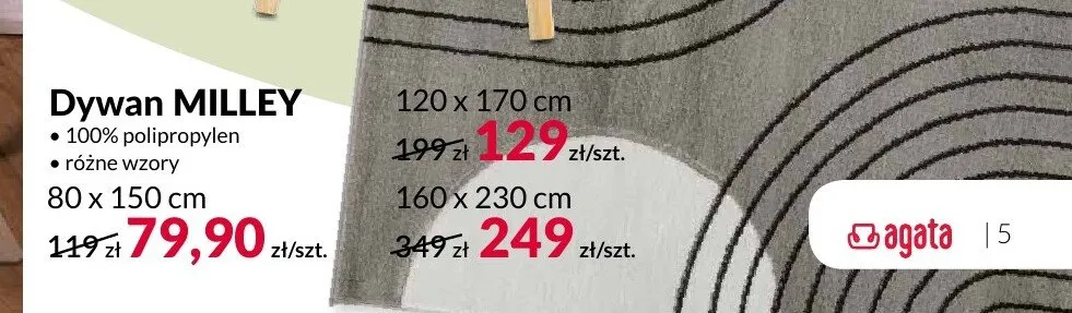 Dywan MILLEY 80x150 cm promocja w Salony Agata