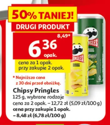 Chipsy Pringles promocja w Auchan