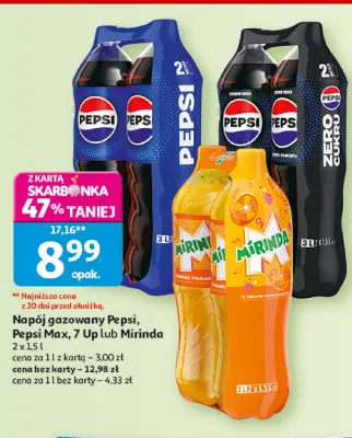 Napój gazowany 7 Up 2-pak 1,5 l promocja w Auchan