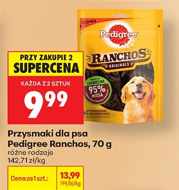 Przysmaki dla psa Pedigree Ranchos Originals jagnięcina promocja w Biedronka
