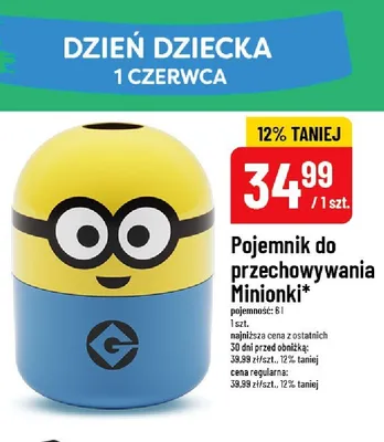 Pojemnik do przechowywania Minionki 6l promocja w POLOmarket